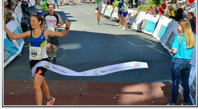 Verena Ibel -Siegerin beim Würzburg Halbmarathon